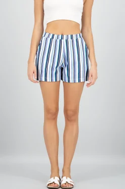 Shasa Striped Linen Shorts