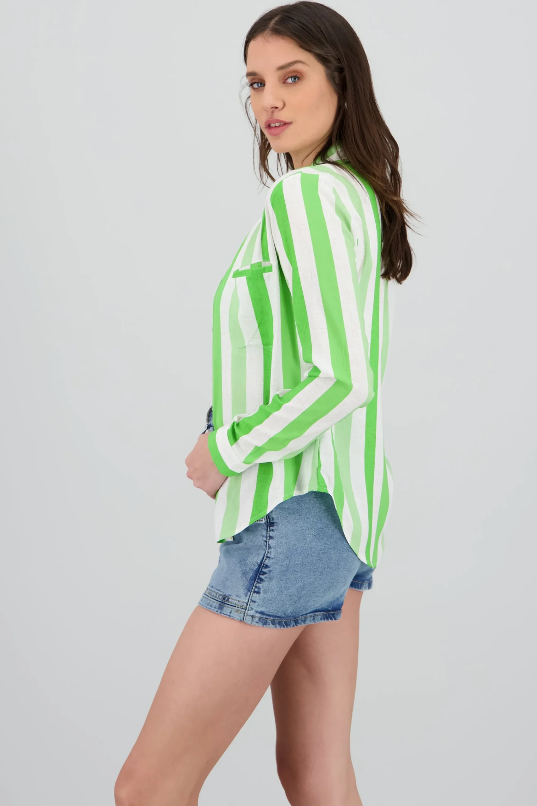 Shasa Striped Long Sleeve Shirt