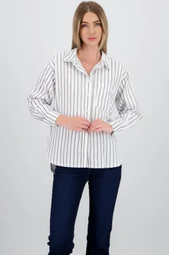 Shasa Striped long sleeve shirt