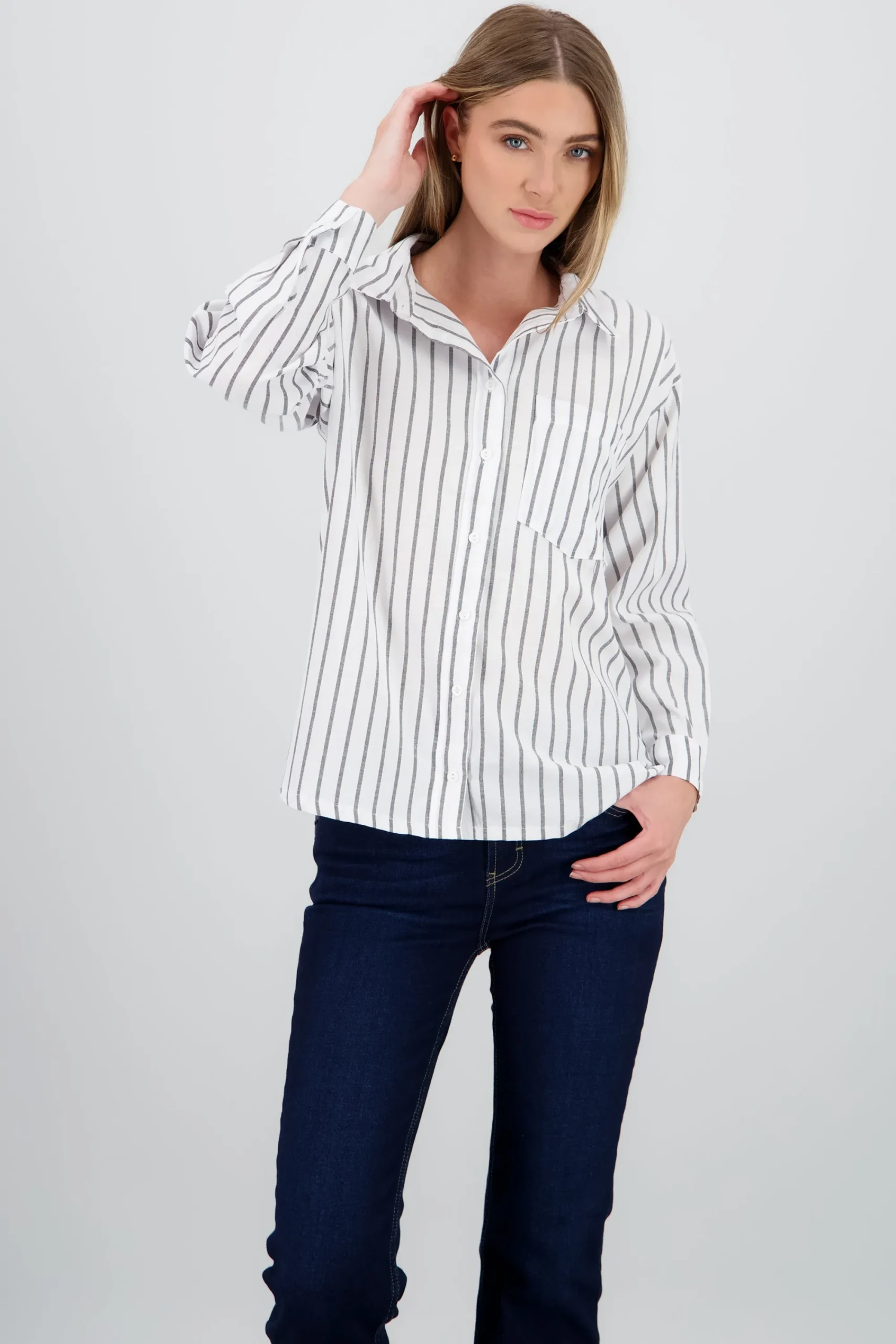 Shasa Striped long sleeve shirt