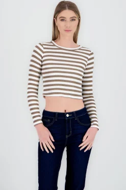 Shasa Striped Long Sleeve Top
