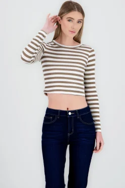 Shasa Striped Long Sleeve Top