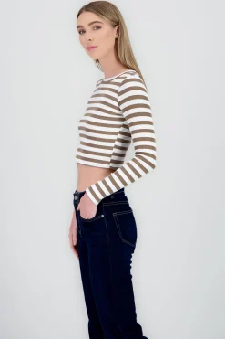 Shasa Striped Long Sleeve Top