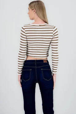 Shasa Striped Long Sleeve Top