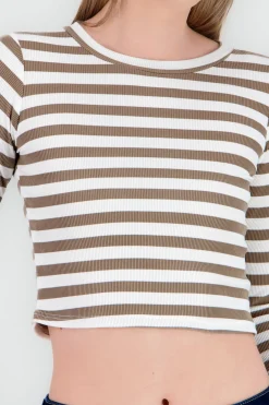 Shasa Striped Long Sleeve Top
