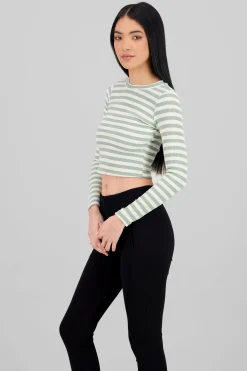 Shasa Striped Long Sleeve Top