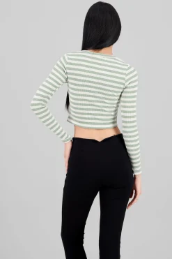 Shasa Striped Long Sleeve Top