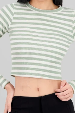 Shasa Striped Long Sleeve Top