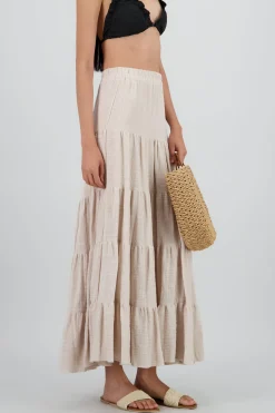 Shasa Striped Maxi Skirt