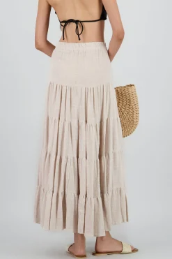 Shasa Striped Maxi Skirt
