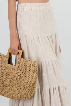 Shasa Striped Maxi Skirt