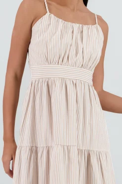 Shasa Striped Midi Dress