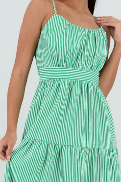 Shasa Striped Midi Dress