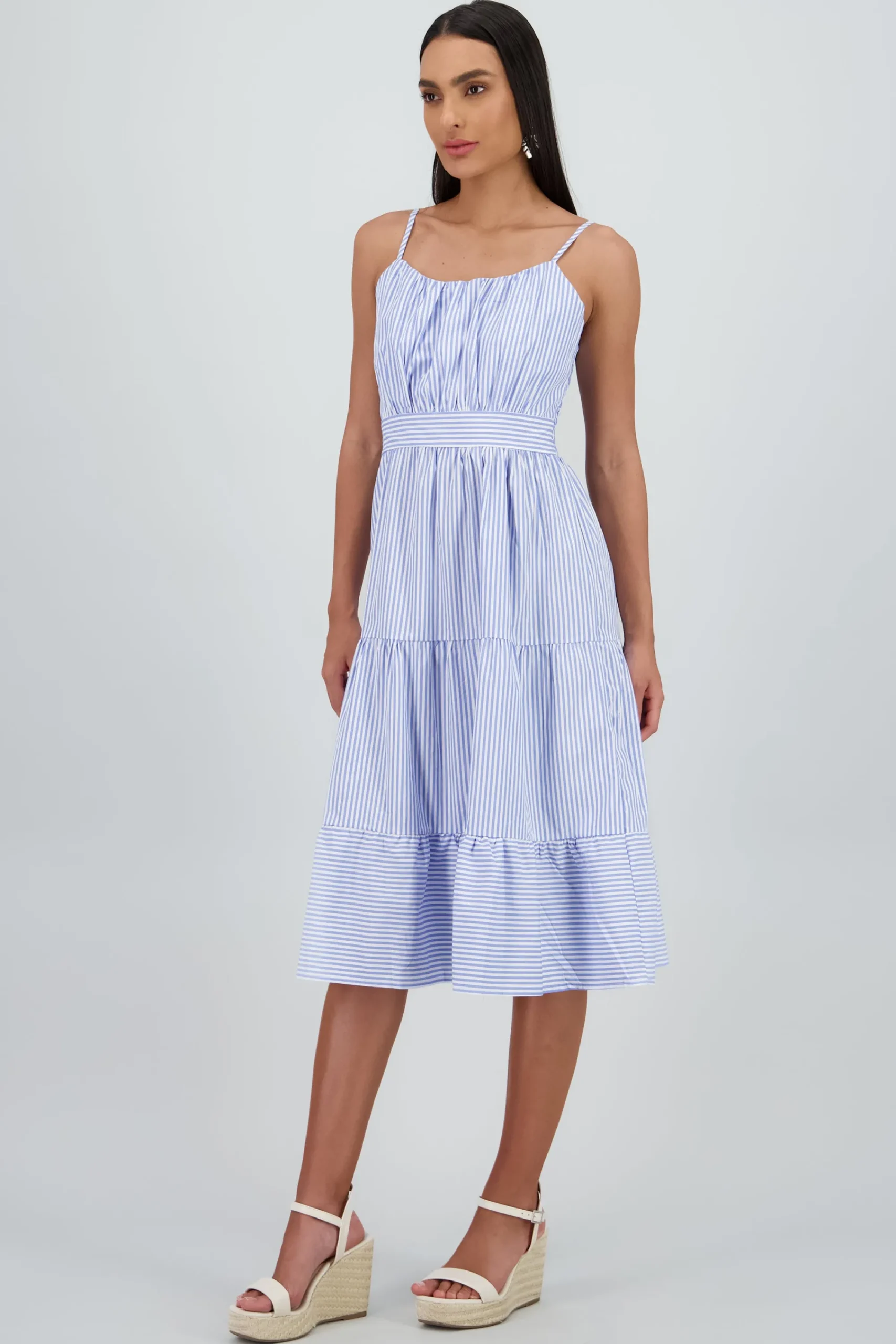 Shasa Striped Midi Dress
