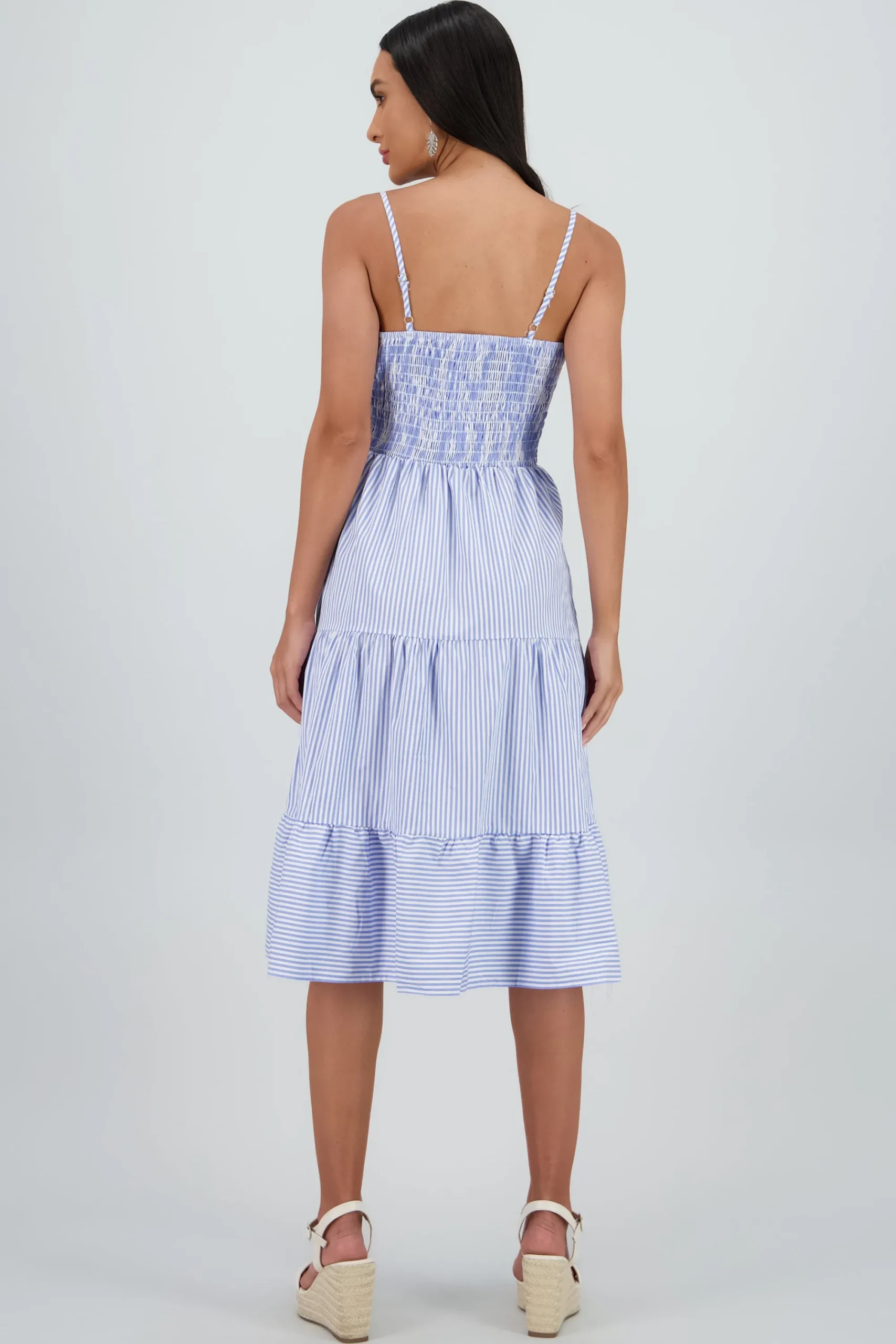 Shasa Striped Midi Dress