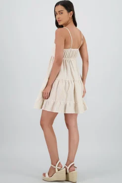 Shasa Striped Midi Slip Dress