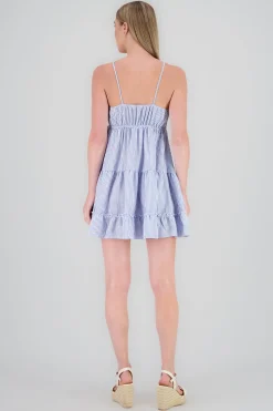 Shasa Striped Midi Slip Dress