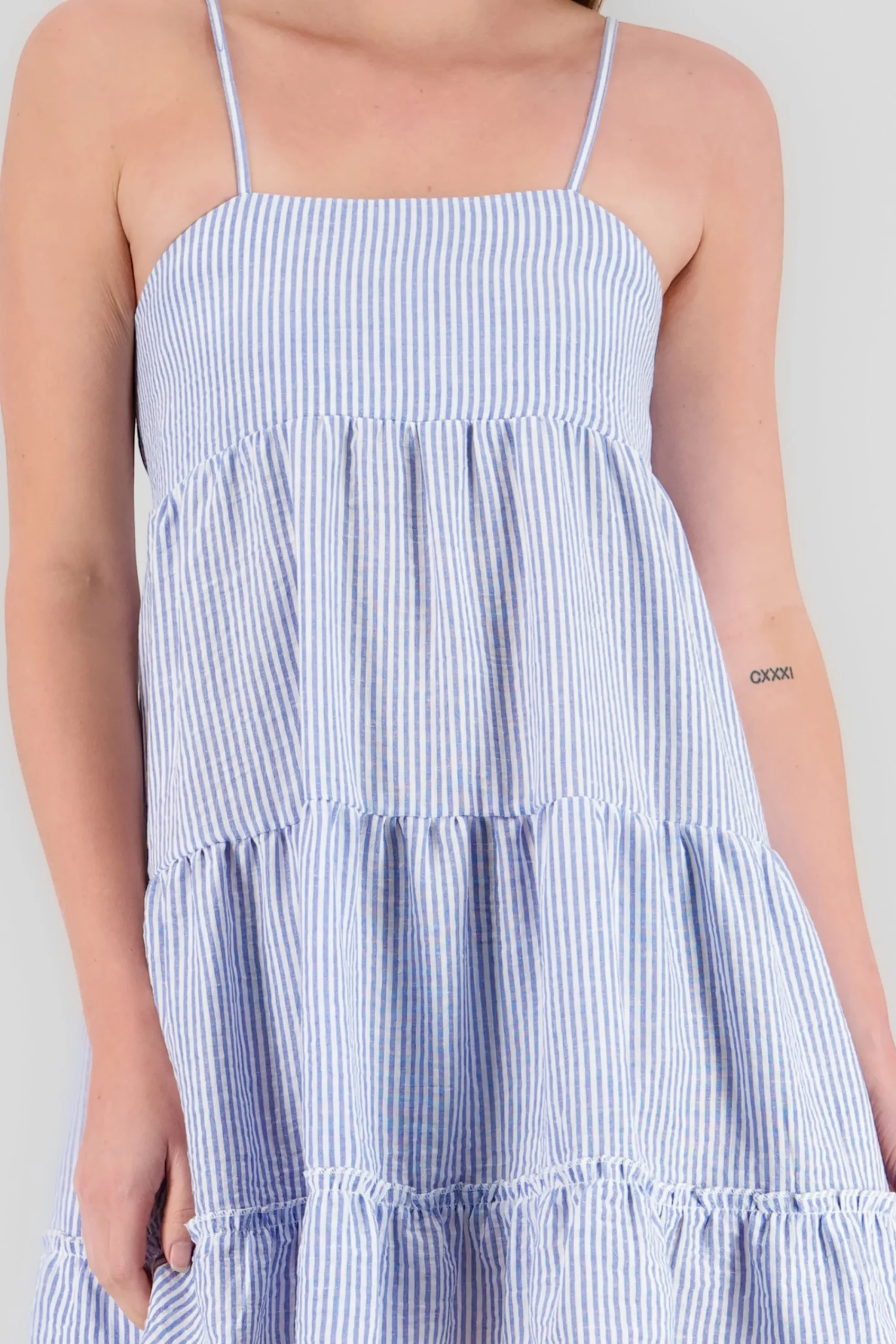 Shasa Striped Midi Slip Dress