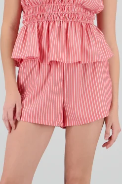 Shasa Striped Mini Short