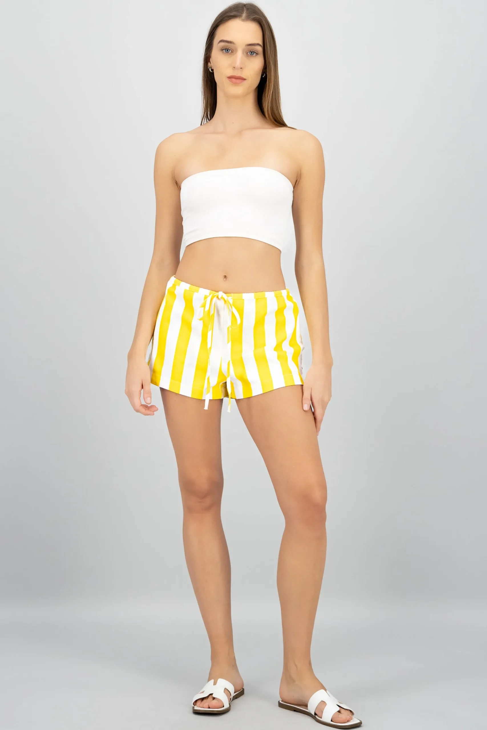 Shasa Striped Mini Shorts