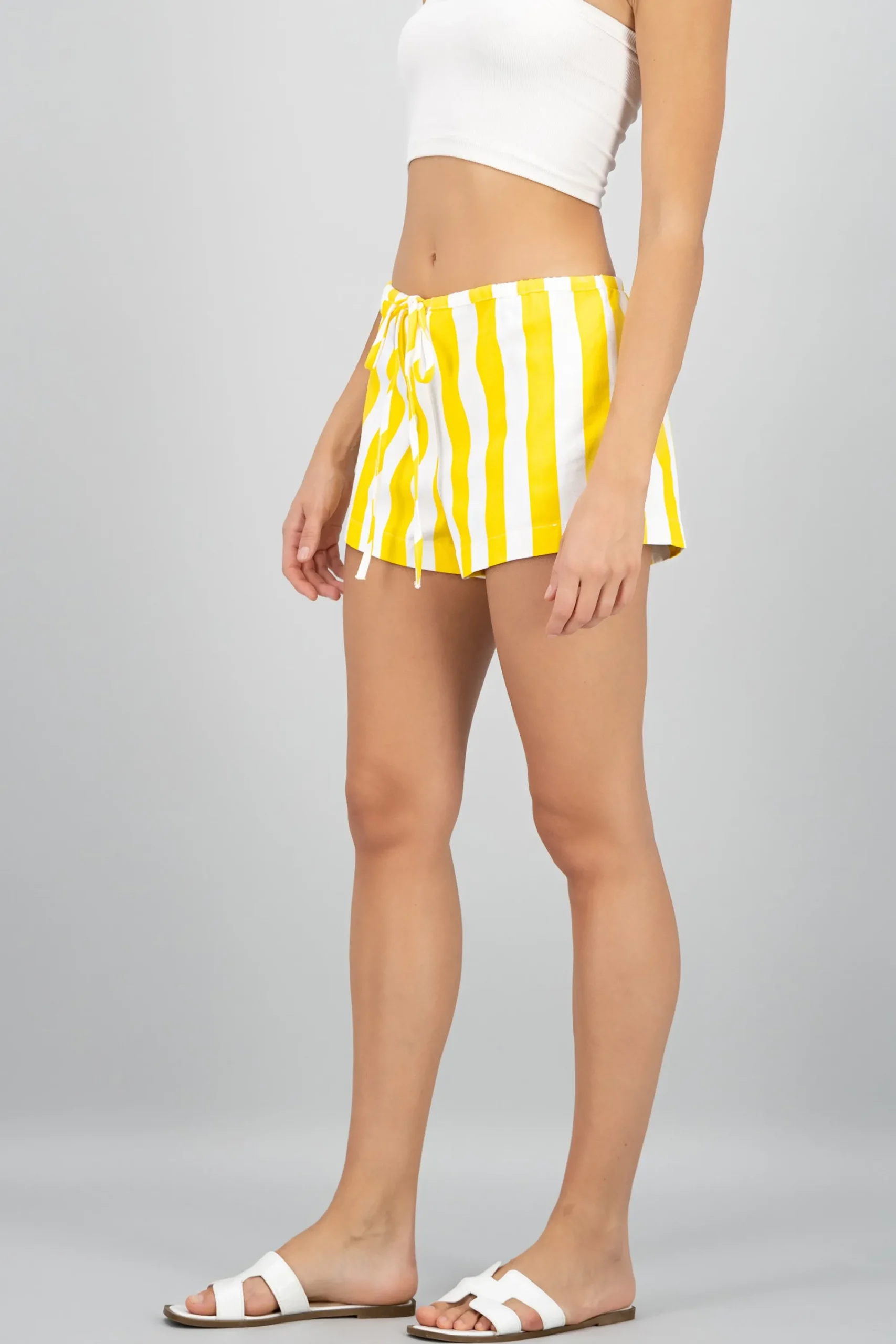 Shasa Striped Mini Shorts