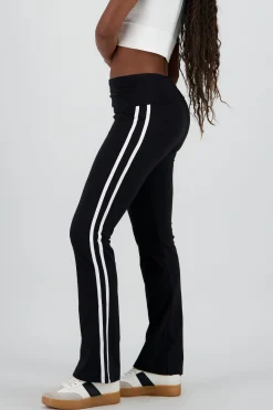 Shasa Striped Pants with Double Waistband
