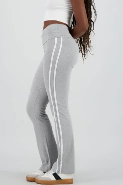 Shasa Striped Pants with Double Waistband