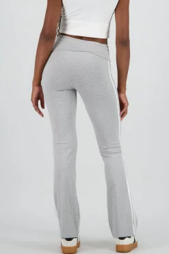 Shasa Striped Pants with Double Waistband