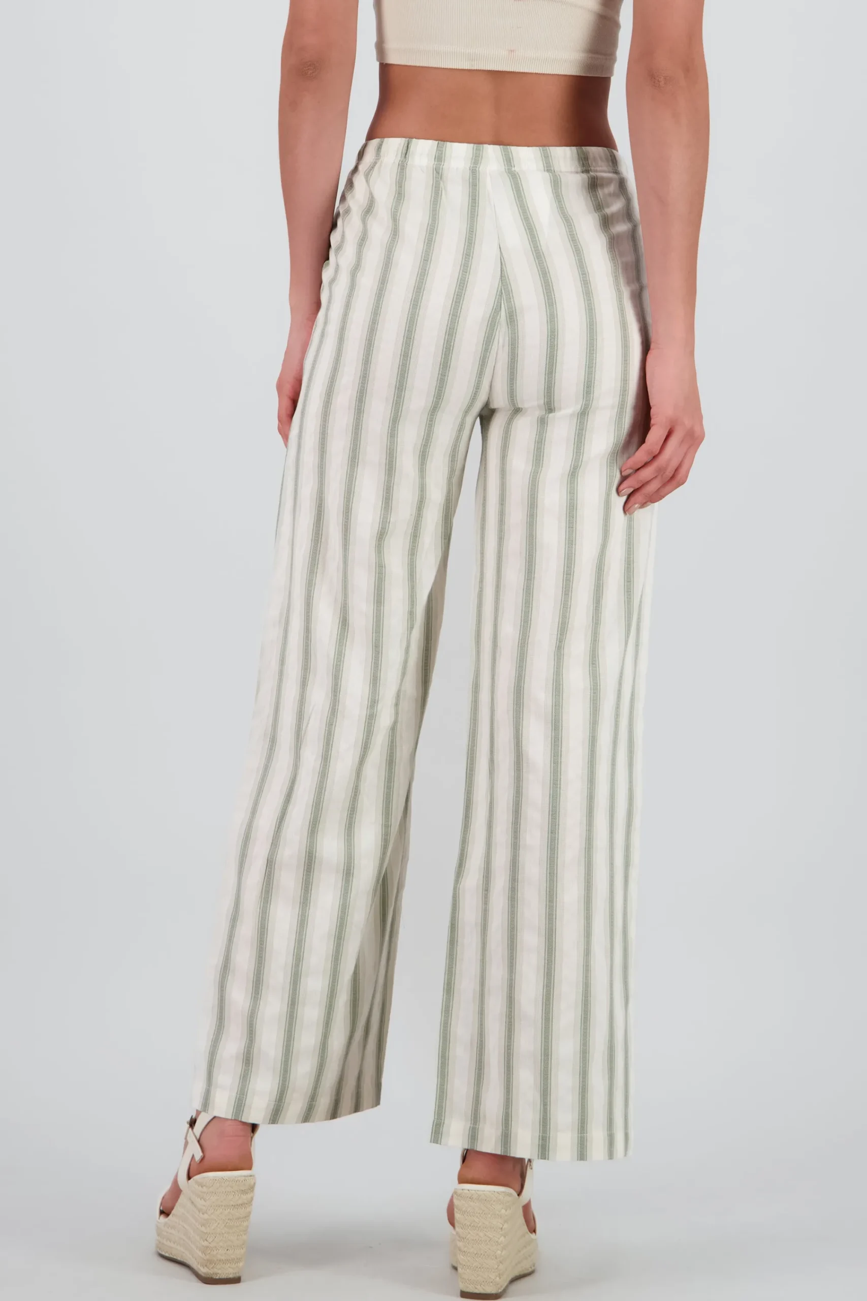 Shasa Striped Pants with Drawstring