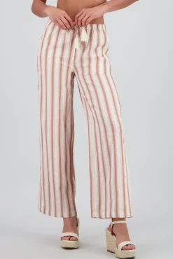 Shasa Striped Pants with Drawstring