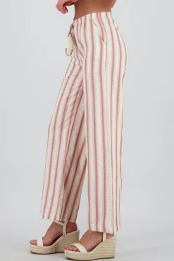 Shasa Striped Pants with Drawstring