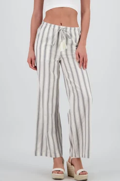Shasa Striped Pants with Drawstring