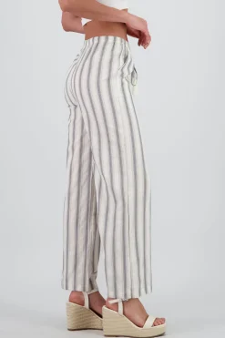 Shasa Striped Pants with Drawstring