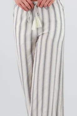 Shasa Striped Pants with Drawstring