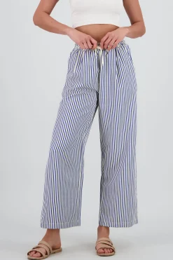 Shasa Striped Pants with Drawstring