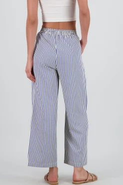 Shasa Striped Pants with Drawstring