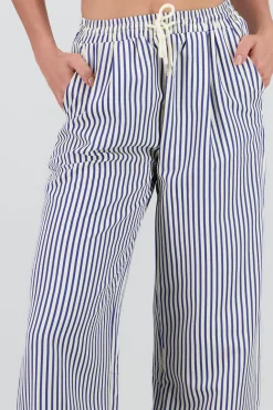 Shasa Striped Pants with Drawstring