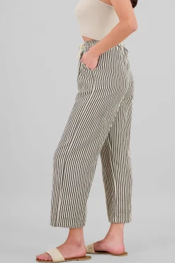 Shasa Striped Pants with Drawstring
