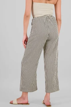 Shasa Striped Pants with Drawstring