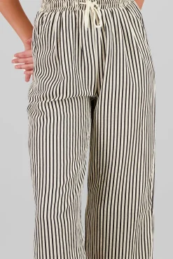 Shasa Striped Pants with Drawstring