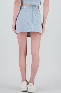 Shasa Striped Patch Pocket Skirt