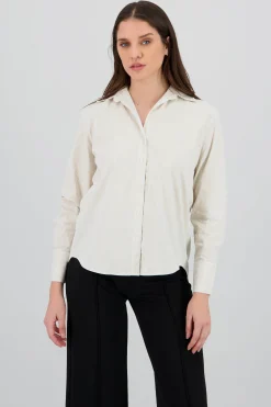 Shasa Striped Print Long Sleeve Shirt