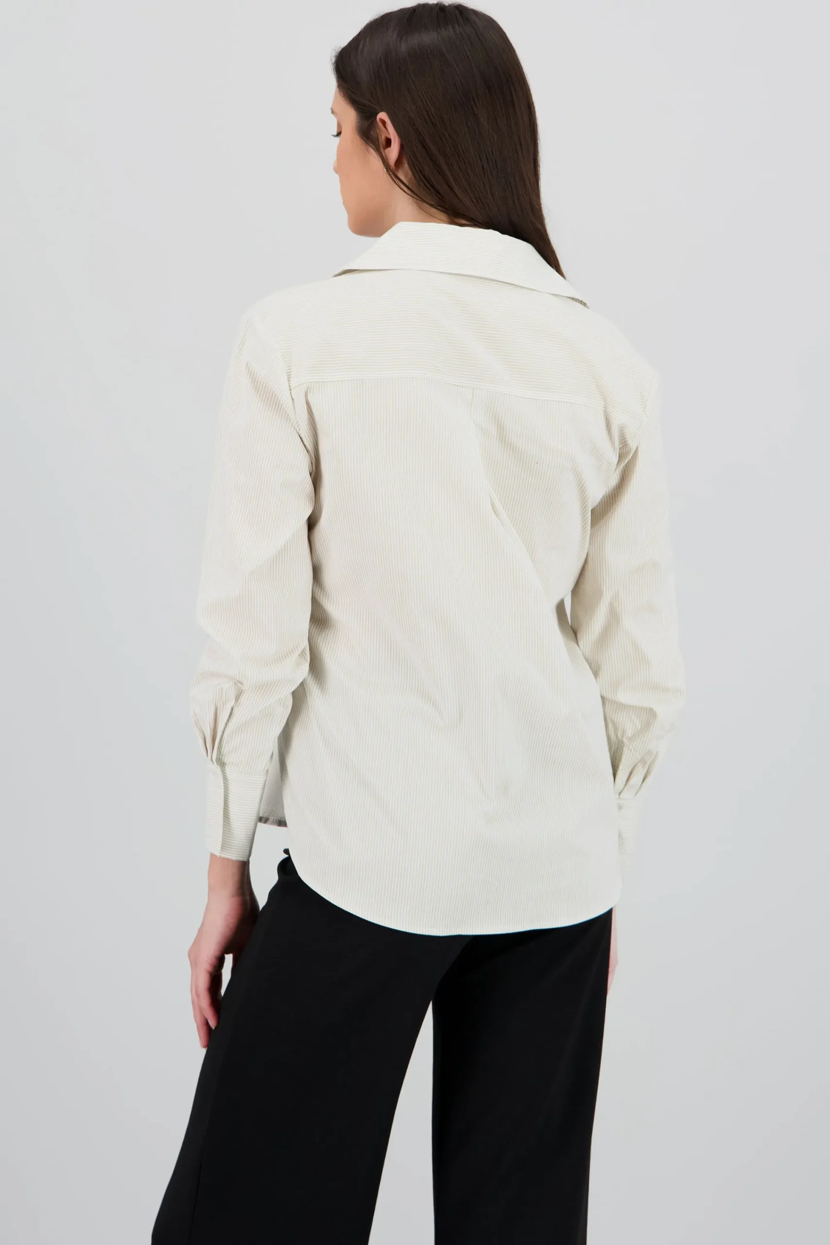 Shasa Striped Print Long Sleeve Shirt