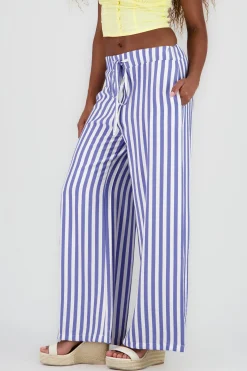 Shasa Striped Printed Fluid Pants