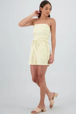 Shasa Striped Shorts with Drawstring
