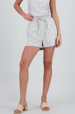 Shasa Striped Shorts with Drawstring