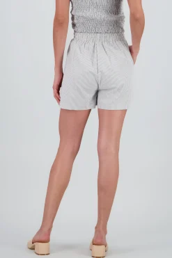 Shasa Striped Shorts with Drawstring