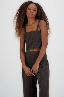 Shasa Striped Spaghetti Strap Top