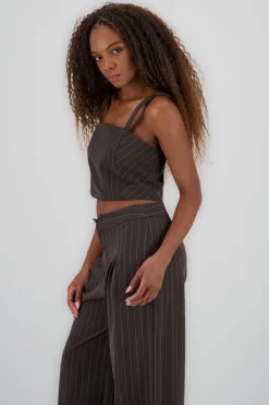 Shasa Striped Spaghetti Strap Top