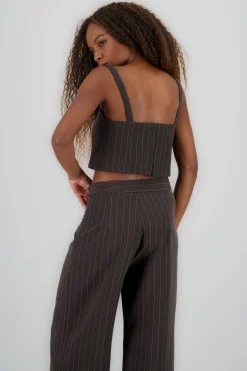 Shasa Striped Spaghetti Strap Top